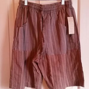 Soul flower hippie patch shorts unisex NWT